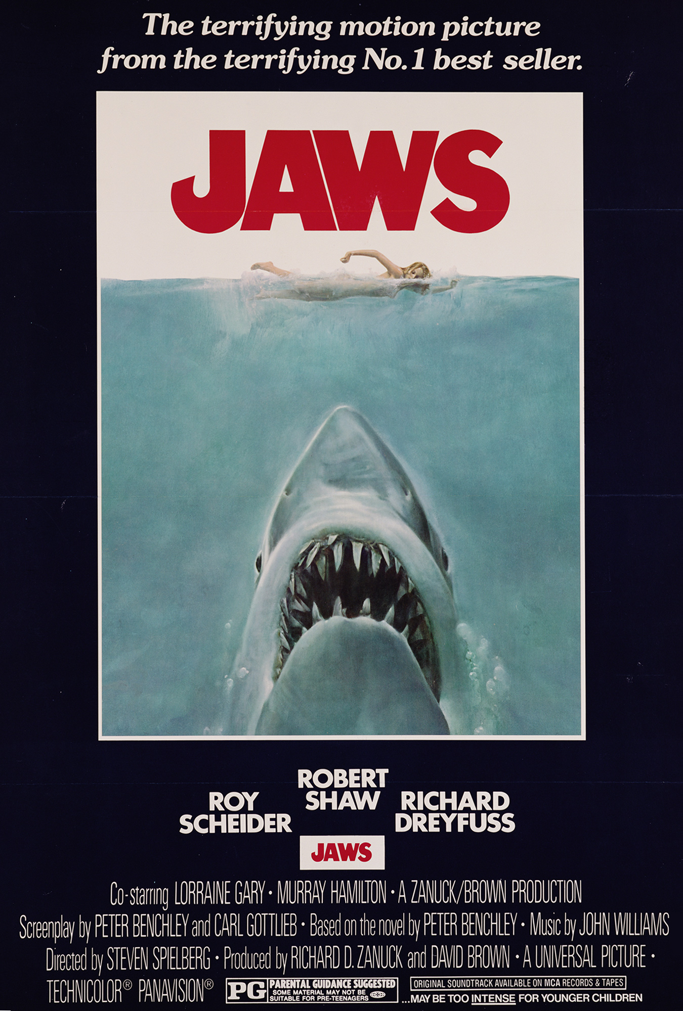 Jaws (1975) Movie Poster