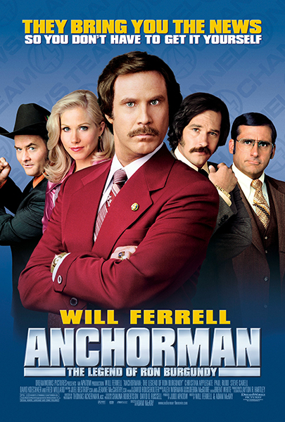 Anchorman: The Legend of Ron Burgundy (2004) Movie Poster