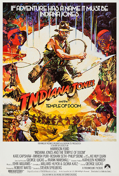 Indiana Jones and the Temple of Doom (1984) Movie Poster