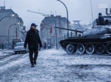 Walking through a snow-swept, miserably cold recreation of a divided Germany in Bridge of Spies.